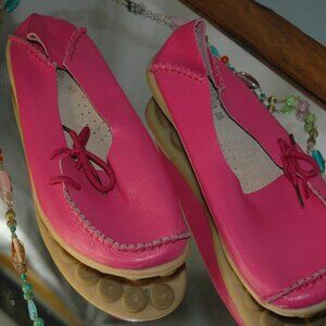 Fashion Shoes Fushia Moccasin's